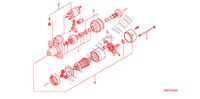 COMPONENETES DO MOTOR DE ARRANQUE(DIESEL) para Honda CIVIC 1.7LS 3 portas 5 velocidades manuais 2003