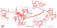 TUBAGENS TRAVAOES(ABS) (LH) (1) para Honda CIVIC 1.6S 3 portas automática de 4 velocidades 2001