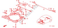 ESTRUTURA SECUNDARIA DIANTEIRA para Honda CIVIC 1.4 S 3 portas 5 velocidades manuais 2005