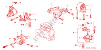 APOIOS MOTOR(MT) (1.4L/1.5L/1.6L/1.7L) para Honda CIVIC 1.4LS 5 portas 5 velocidades manuais 2003