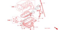 CARTER OLEO/MEDIDOR DE NIVEL (DIESEL) para Honda CIVIC 1.7S 5 portas 5 velocidades manuais 2002