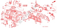 COLECTOR ADMISSAO(1.4L/1.5L/1.6L/1.7L) para Honda CIVIC 1.6S 5 portas 5 velocidades manuais 2001