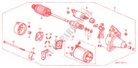 MOTOR ARRANQUE(DENSO) (2) para Honda CIVIC 1.4LS 5 portas automática de 4 velocidades 2001