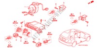 UNIDADE SRS(LH) para Honda CIVIC 1.6S 5 portas automática de 4 velocidades 2001
