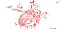 CORPO CAIXA VELOCIDADES (1.4L/1.5L/1.6L/1.7L) para Honda CIVIC 150I 5 portas 5 velocidades manuais 2005