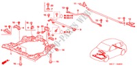ESTRUTURA SECUNDARIA DIANTEIRA para Honda CIVIC 1.4LS 5 portas 5 velocidades manuais 2005