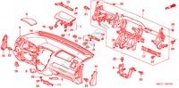 PAINEL INSTRUMENTOS(LH) para Honda CIVIC 1.6LS 5 portas automática de 4 velocidades 2005