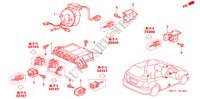 UNIDADE SRS(D.) para Honda CIVIC 1.6SE    EXECUTIVE 5 portas automática de 4 velocidades 2005