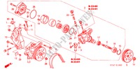 BOMBA DA DIRECAO MECANICA/ SUPORTE(1.7L) para Honda STREAM 1.7LS 5 portas 5 velocidades manuais 2002