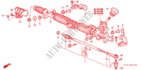 CAIXA ENGREN DIREC MECAN (HPS) (LH) para Honda STREAM 1.7ES 5 portas 5 velocidades manuais 2001