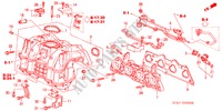 COLECTOR ADMISSAO(1.7L) para Honda STREAM 1.7LS 5 portas 5 velocidades manuais 2001
