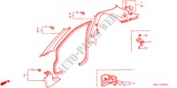 GUARNICAO PILAR(LH) para Honda ACCORD COUPE 3.0IV6 2 portas automática de 4 velocidades 2002