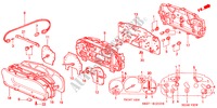 INSTRUMENTOS COMBINADOS(L4) para Honda ACCORD COUPE 2.0IES 2 portas 5 velocidades manuais 1998