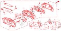 INSTRUMENTOS COMBINADOS(V6) para Honda ACCORD COUPE 3.0IV6 2 portas automática de 4 velocidades 2000