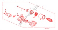 MOTOR ARRANQUE(MITSUBA) (L4) para Honda ACCORD COUPE 2.0IES 2 portas automática de 4 velocidades 2000