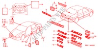 EMBLEMAS/ETIQUETAS CUIDADO para Honda ACCORD 2.3VTI 4 portas automática de 4 velocidades 2000