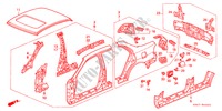 PAINEIS EXTERIOR para Honda ACCORD 2.3EXI 4 portas automática de 4 velocidades 2000