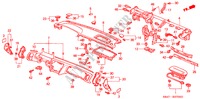 PAINEL INSTRUMENTOS(LH) para Honda ACCORD 2.3VTI 4 portas automática de 4 velocidades 2001