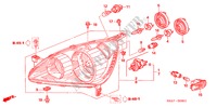 FAROL('05) para Honda CR-V EXECUTIVE 5 portas automática de 4 velocidades 2005