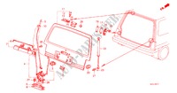 PORTA TRASEIRA para Honda JAZZ STD 3 portas 4 velocidades manuais 1984