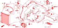AR CONDICIONADO (MANGUEIRAS/TUBOS)(D.) para Honda JAZZ 1.4S-W 5 portas 5 velocidades manuais 2002