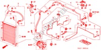 AR CONDICIONADO (MANGUEIRAS/TUBOS)(D.) para Honda JAZZ 1.4SES 5 portas totalmente automática CVT 2002