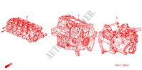 CONJ. MOTOR/CONJ. CAIXA VELOCIDADES para Honda JAZZ 1.4LS 5 portas totalmente automática CVT 2002