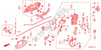 FECHO PORTA TRASEIRA/MANIVELA EXTERNA(2) para Honda JAZZ 1.4SE 5 portas totalmente automática CVT 2002