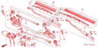 LIMPA VIDROS FRENTE(LH) para Honda JAZZ 1.4LS 5 portas totalmente automática CVT 2002