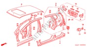 PAINEIS EXTERIOR/PAINEL TRASEIRO para Honda JAZZ 1.4LS 5 portas totalmente automática CVT 2002