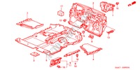 TAPETE PISO para Honda JAZZ 1.4LS 5 portas totalmente automática CVT 2002