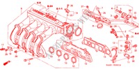 COLECTOR ADMISSAO(2) para Honda JAZZ 1.4 LS 5 portas 5 velocidades manuais 2004