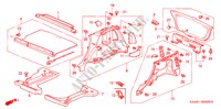 FORRO LATERAL/ FORRO PORTA TRASEIRA para Honda JAZZ 1.4 SE       SPORT 5 portas totalmente automática CVT 2005