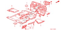 TAPETE PISO para Honda JAZZ 1.4 LS 5 portas totalmente automática CVT 2004