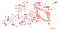 TUBO FLEXIVEL RADIADOR/DEPOSITO RESERVA para Honda JAZZ 1.4 SE       SPORT 5 portas totalmente automática CVT 2005