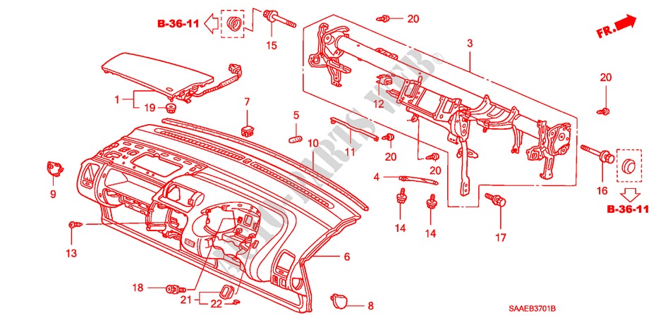 PAINEL INSTRUMENTOS(D.) para Honda JAZZ 1.4 SE 5 portas totalmente automática CVT 2004