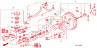 BOMBA PRINCIPAL TRAVOES/ SERVO FREIO(1) para Honda JAZZ 1.4 SE 5 portas 5 velocidades manuais 2007
