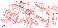 COLECTOR ADMISSAO(2) para Honda JAZZ 1.2 C-S 5 portas 5 velocidades manuais 2007