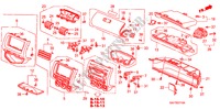 GUARNICAO PAINEL INSTRU.(LADO PASSAGEIRO) (LH) para Honda JAZZ S4ES 5 portas totalmente automática CVT 2006