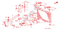 TUBO FLEXIVEL RADIADOR/DEPOSITO RESERVA para Honda JAZZ 1.4 LS 5 portas totalmente automática CVT 2006