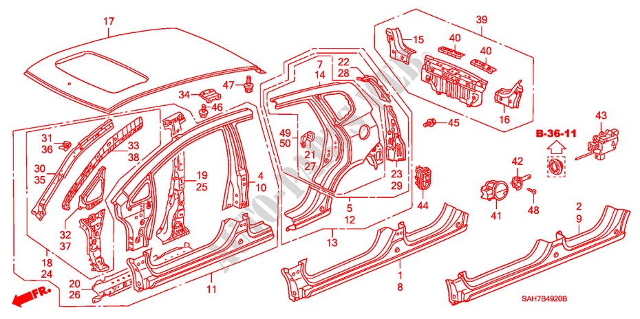 PAINEIS EXTERIOR/PAINEL TRASEIRO para Honda JAZZ 1.2 S 5 portas 5 velocidades manuais 2006