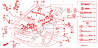 CABLAGEM MOTOR(LH) para Honda JAZZ 1.4 ES 5 portas totalmente automática CVT 2008