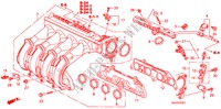 COLECTOR ADMISSAO(2) para Honda JAZZ 1.4 ES 5 portas 5 velocidades manuais 2008
