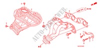 COLECTOR ESCAPE(1) para Honda JAZZ S4ES 5 portas totalmente automática CVT 2008