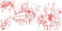 FECHOS PORTAS FRENTE/ MANIVELA EXTERNA(2) para Honda JAZZ 1.4 SES 5 portas totalmente automática CVT 2008