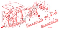 PAINEIS EXTERIOR/PAINEL TRASEIRO para Honda JAZZ 1.2 S-S 5 portas 5 velocidades manuais 2008