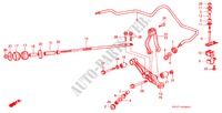 ESTABILIZADOR FRENTE/ BRACO INFERIOR FRENTE para Honda PRELUDE STD 2 portas automática de 4 velocidades 1984