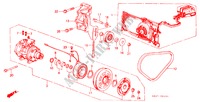 AR CONDICIONADO (COMPRESSOR)(1600) para Honda CIVIC CRX 1.6I-16 3 portas 5 velocidades manuais 1986