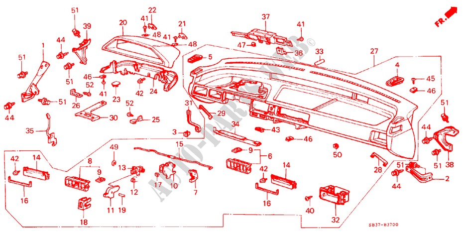 PAINEL INSTRUMENTOS para Honda CIVIC S 3 portas 5 velocidades manuais 1984