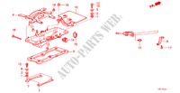 CONTROLO ALAVANCA SELECT. para Honda LEGEND V6 2.7I 4 portas automática de 4 velocidades 1988